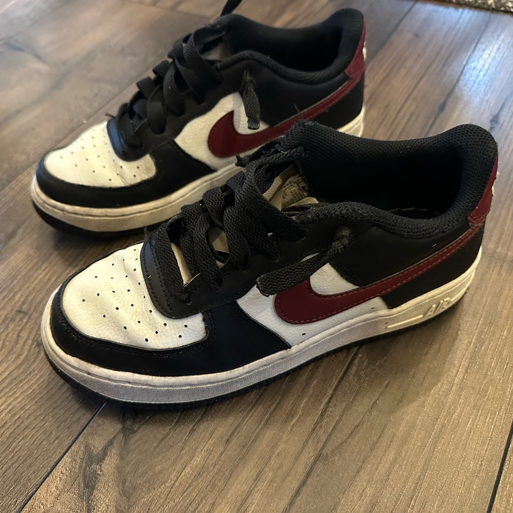 Kids Black and Red Sneakers